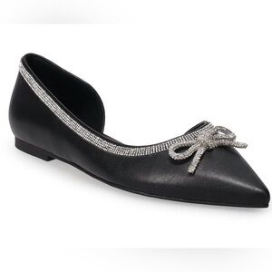 Apt.9 women’s pointed toe Bow leather flats